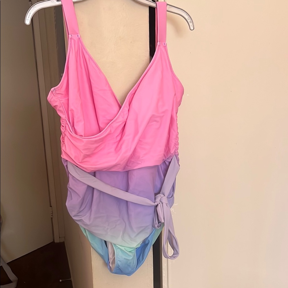 Pink Desert x Sassy Red Lipstick Collab One Piece Swimsuit